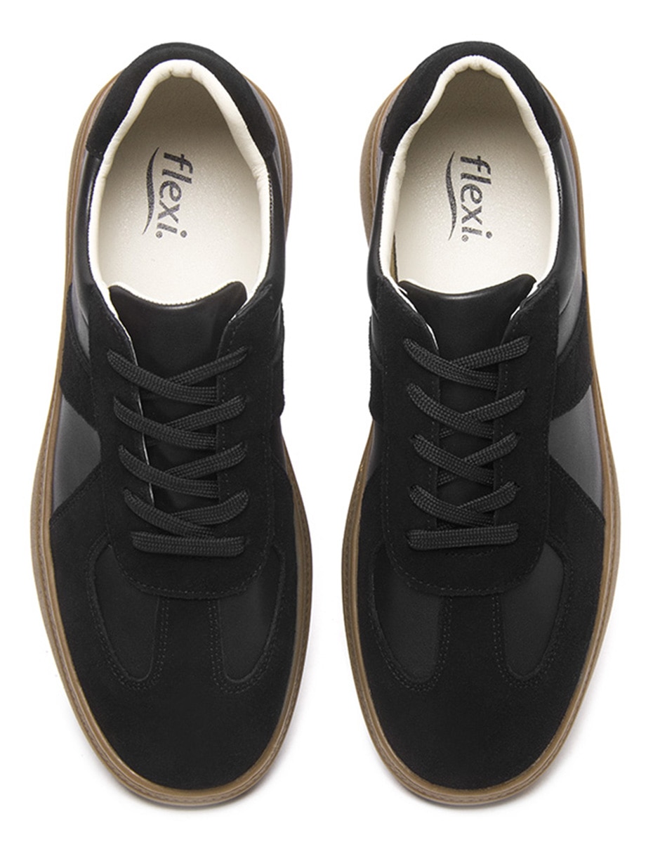 Tenis de piel Flexi para hombre