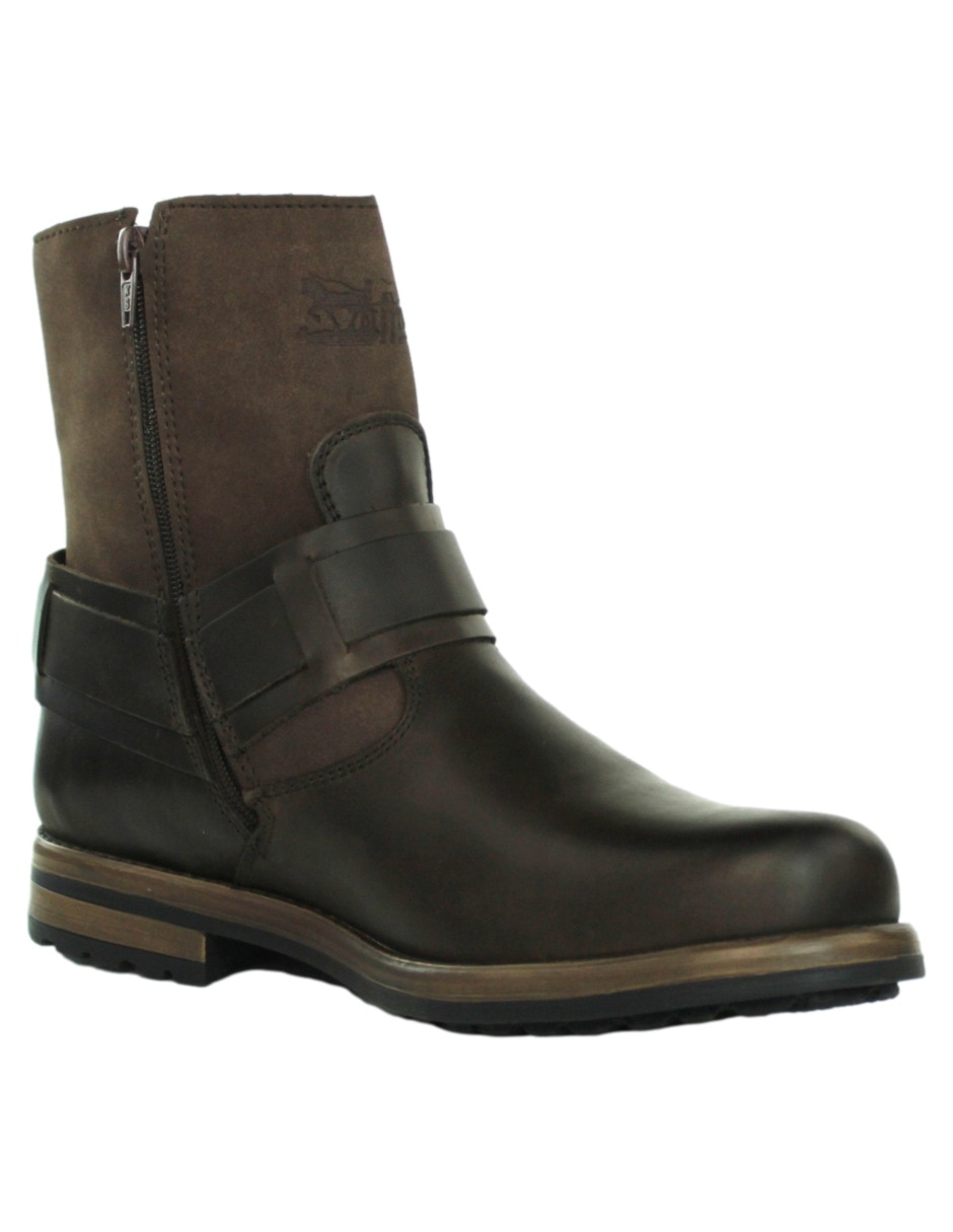 Bota de piel para hombre
