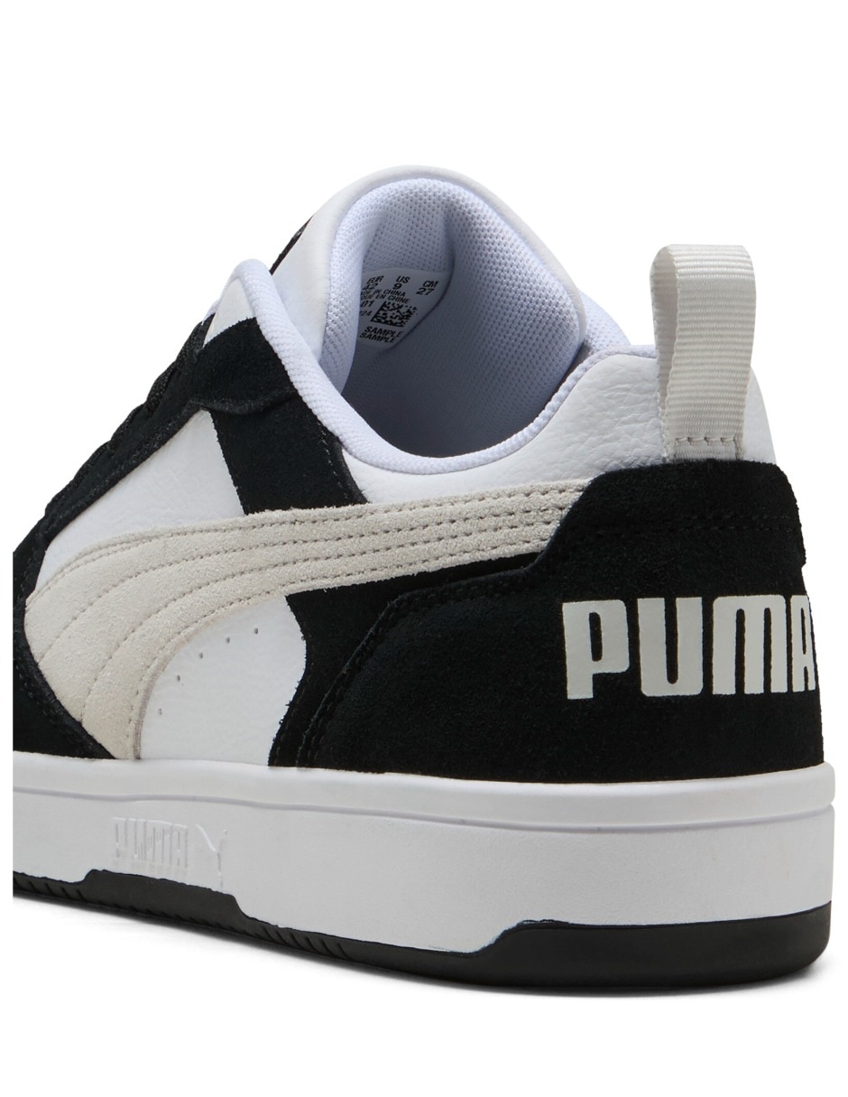 Tenis de piel Puma rebound v6 low sd para hombre