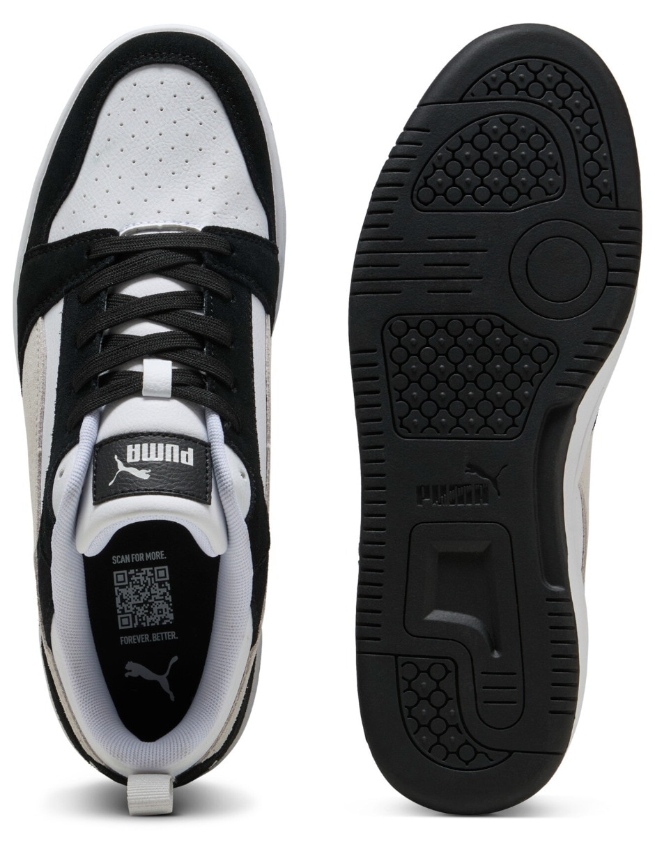 Tenis de piel Puma rebound v6 low sd para hombre