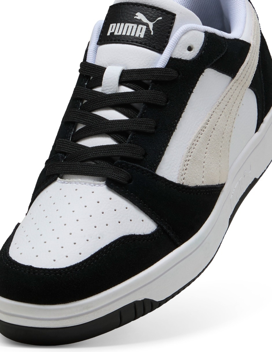 Tenis de piel Puma rebound v6 low sd para hombre