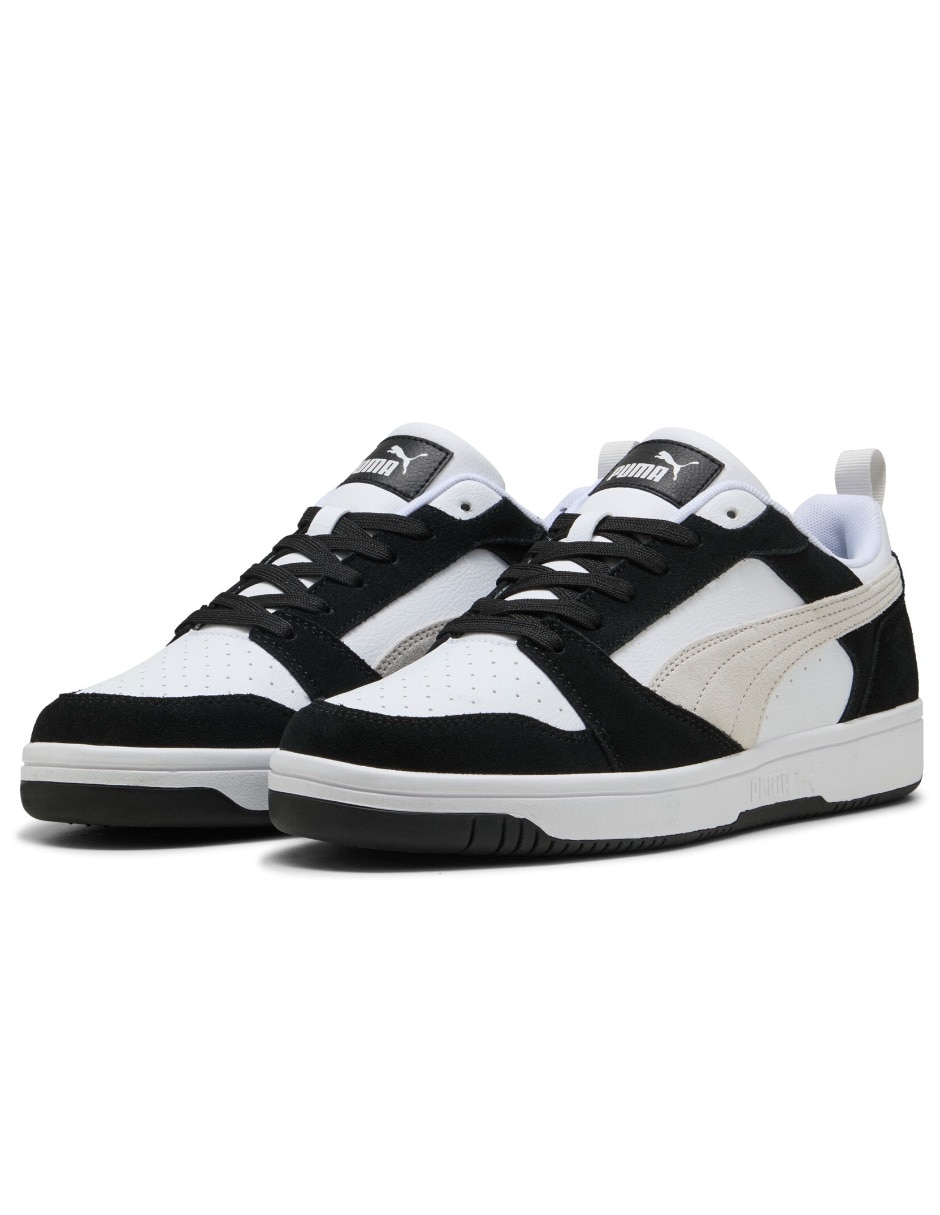 Tenis de piel Puma rebound v6 low sd para hombre
