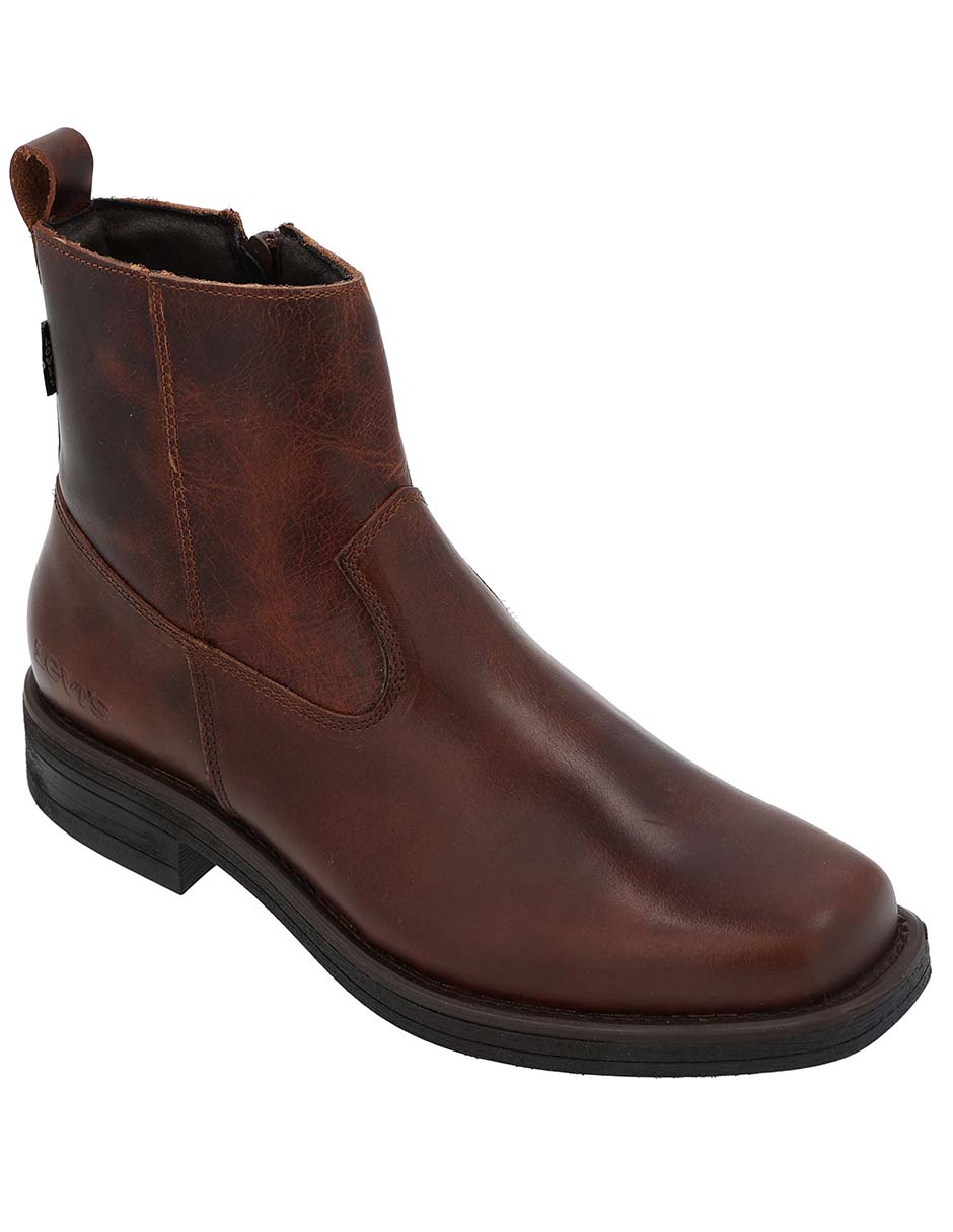 Botín de piel para hombre