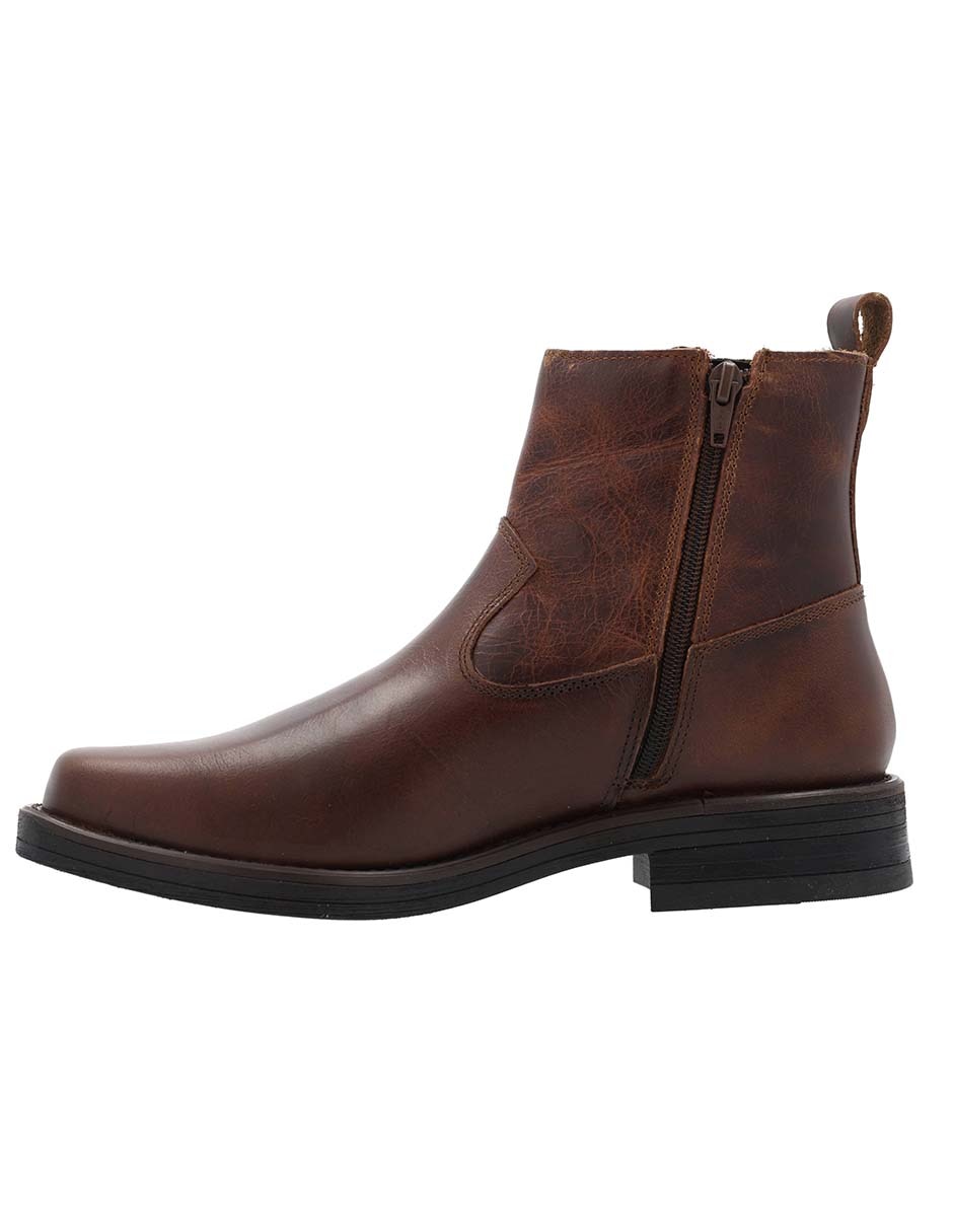 Botín de piel para hombre